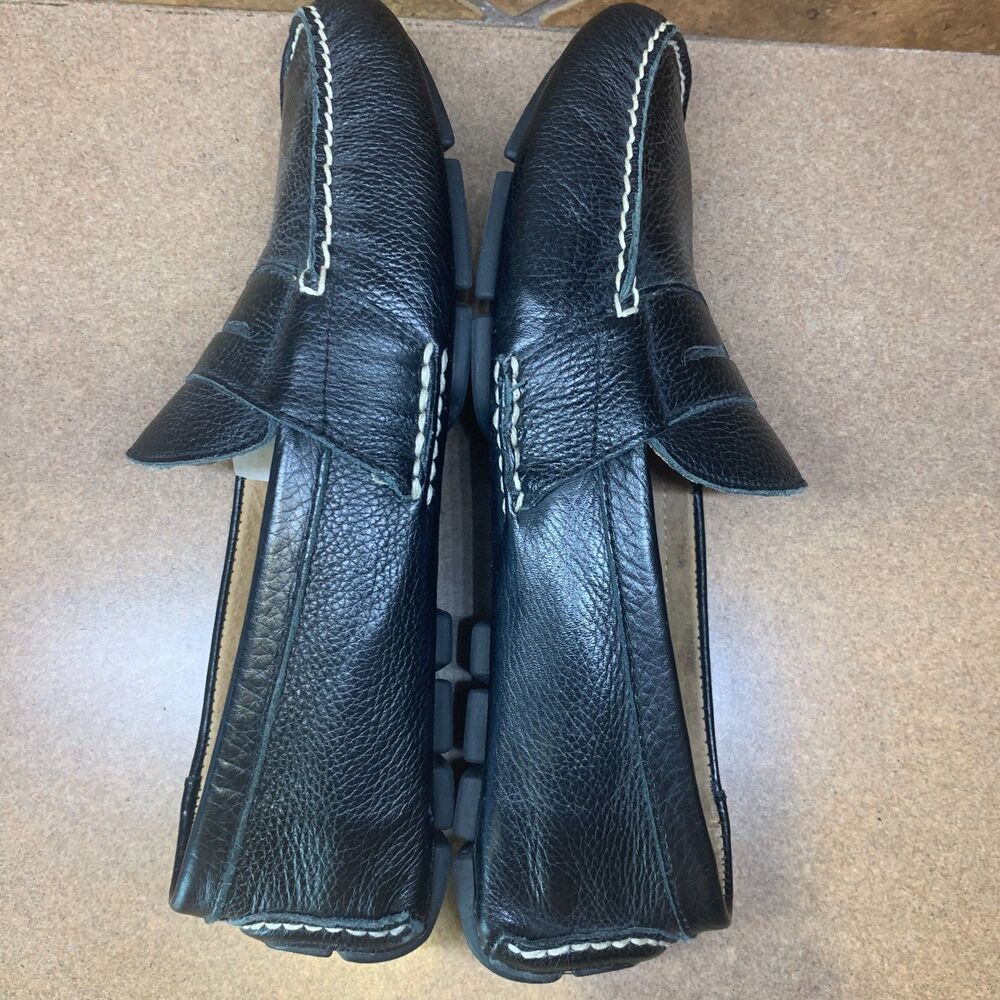 Polo Ralph Lauren Telly Sz 9D Black Leather Casual Penny Loafer Driving Shoes - Picture 6 of 16